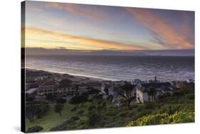 Muizenberg Beach at dawn, Cape Town, Western Cape, South Africa, Africa-Ian Trower-Stretched Canvas