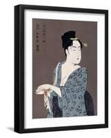 Mujer Coqueta (Uwaki No Sô), 1792-1793-Tsutaya Jûzaburô-Framed Giclee Print