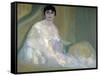 Mujer En Un Palco-Hermenegildo Anglada Camarasa-Framed Stretched Canvas