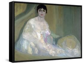 Mujer En Un Palco-Hermenegildo Anglada Camarasa-Framed Stretched Canvas