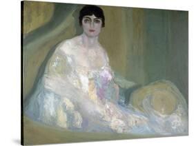 Mujer En Un Palco-Hermenegildo Anglada Camarasa-Stretched Canvas