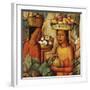 Mujeres con Frutas (Women with Fruit)-Alfredo Ramos Martinez-Framed Giclee Print