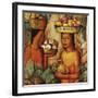 Mujeres con Frutas (Women with Fruit)-Alfredo Ramos Martinez-Framed Giclee Print