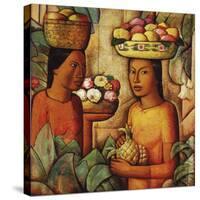 Mujeres con Frutas (Women with Fruit)-Alfredo Ramos Martinez-Stretched Canvas