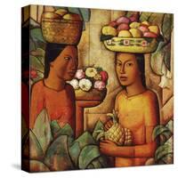 Mujeres con Frutas (Women with Fruit)-Alfredo Ramos Martinez-Stretched Canvas