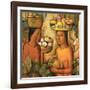 Mujeres Con Frutas-Alfredo Ramos Martinez-Framed Art Print