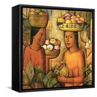 Mujeres Con Frutas-Alfredo Ramos Martinez-Framed Stretched Canvas