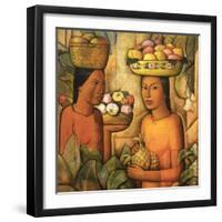 Mujeres Con Frutas-Alfredo Ramos Martinez-Framed Art Print