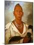 Múk-A-Tah-Mish-O-Káh-Kaik, Black Hawk, Prominent Sac Chief-George Catlin-Mounted Art Print