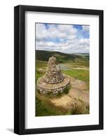 Muker Parish 2000 Stone Seat Above Thwaite in Swaledale Yorkshire Dales-Mark Sunderland-Framed Photographic Print