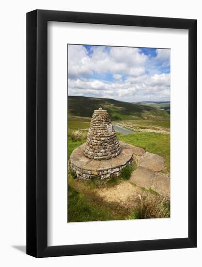 Muker Parish 2000 Stone Seat Above Thwaite in Swaledale Yorkshire Dales-Mark Sunderland-Framed Photographic Print