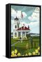 Mukilteo Lighthouse - Mukilteo, Washington-Lantern Press-Framed Stretched Canvas