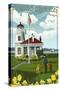 Mukilteo Lighthouse - Mukilteo, Washington-Lantern Press-Stretched Canvas