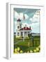 Mukilteo Lighthouse - Mukilteo, Washington-Lantern Press-Framed Art Print