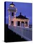 Mukilteo Lighthouse with Christmas Lights, Washington, USA-null-Stretched Canvas