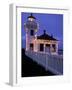 Mukilteo Lighthouse with Christmas Lights, Washington, USA-null-Framed Photographic Print