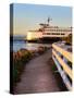 Mukilteo to Bainbridge Washington State Ferry during Sunset.-Iriana Shiyan-Stretched Canvas