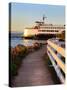 Mukilteo to Bainbridge Washington State Ferry during Sunset.-Iriana Shiyan-Stretched Canvas