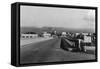 Mukilteo, Washington - Distant View of Ferry Landing-Lantern Press-Framed Stretched Canvas