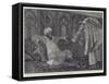Mulai Hassan, the Sultan of Morocco-Richard Caton Woodville II-Framed Stretched Canvas