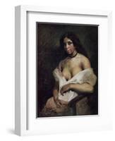 Mulatto Woman, c.1821-24-Eugene Delacroix-Framed Giclee Print