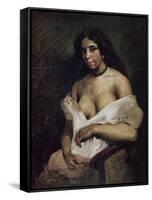 Mulatto Woman, c.1821-24-Eugene Delacroix-Framed Stretched Canvas