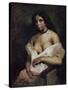 Mulatto Woman, c.1821-24-Eugene Delacroix-Stretched Canvas