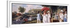 Mulatto Women on the Banks of the River Roseau, Dominica-Agostino Brunias-Framed Giclee Print