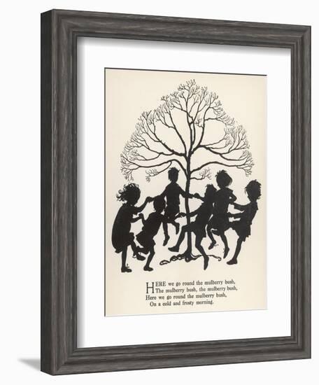 Mulberry Bush Rhyme-Arthur Rackham-Framed Art Print