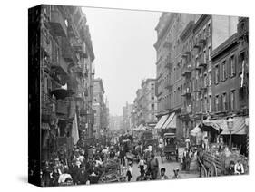 Mulberry St., New York, N.Y.-null-Stretched Canvas