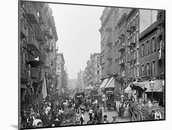 Mulberry St., New York, N.Y.-null-Mounted Photo