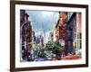 Mulberry Street in Little Italy, Manhattan, New York City, New York-George Oze-Framed Photographic Print