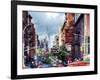 Mulberry Street in Little Italy, Manhattan, New York City, New York-George Oze-Framed Photographic Print