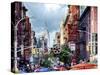 Mulberry Street in Little Italy, Manhattan, New York City, New York-George Oze-Stretched Canvas