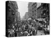 Mulberry Street in New York City's Little Italy Ca, 1900-null-Stretched Canvas