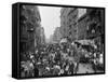 Mulberry Street in New York City's Little Italy Ca, 1900-null-Framed Stretched Canvas