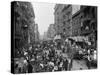 Mulberry Street in New York City's Little Italy Ca, 1900-null-Stretched Canvas