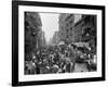 Mulberry Street in New York City's Little Italy Ca, 1900-null-Framed Photo