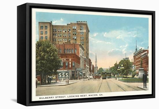 Mulberry Street, Macon, Georgia-null-Framed Stretched Canvas