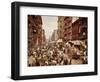 Mulberry Street, Manhattan, C.1900-null-Framed Giclee Print