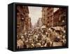 Mulberry Street, Manhattan, C.1900-null-Framed Stretched Canvas