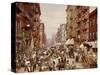 Mulberry Street, New York City-null-Stretched Canvas