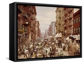 Mulberry Street, New York City-null-Framed Stretched Canvas