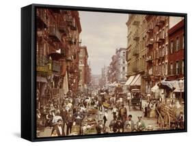 Mulberry Street, New York City-null-Framed Stretched Canvas