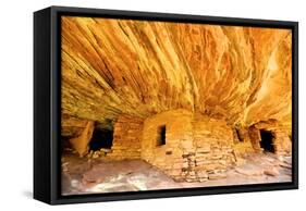 Mule Canyons House on Fire Ruin, Anasazi Ruins, Cedar Mesa, Utah-Richard Wright-Framed Stretched Canvas