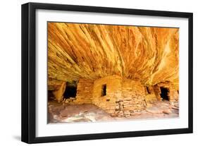 Mule Canyons House on Fire Ruin, Anasazi Ruins, Cedar Mesa, Utah-Richard Wright-Framed Photographic Print