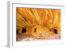 Mule Canyons House on Fire Ruin, Anasazi Ruins, Cedar Mesa, Utah-Richard Wright-Framed Photographic Print