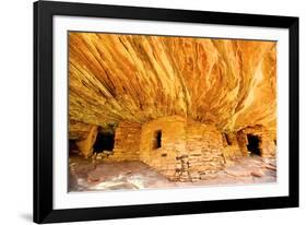 Mule Canyons House on Fire Ruin, Anasazi Ruins, Cedar Mesa, Utah-Richard Wright-Framed Photographic Print