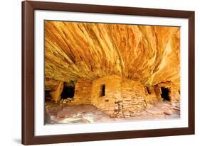 Mule Canyons House on Fire Ruin, Anasazi Ruins, Cedar Mesa, Utah-Richard Wright-Framed Photographic Print