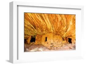 Mule Canyons House on Fire Ruin, Anasazi Ruins, Cedar Mesa, Utah-Richard Wright-Framed Photographic Print